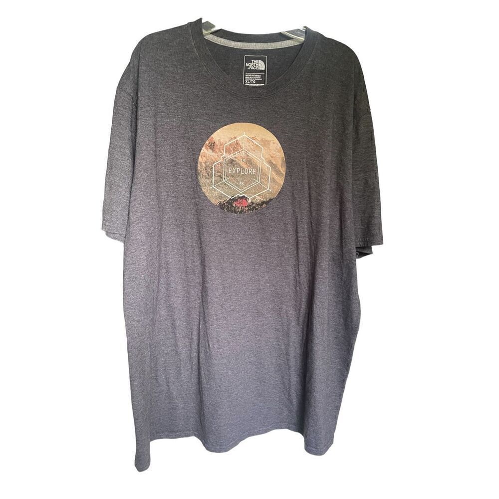 Men’s The North Face Graphic Tee Explore 1966 Grey Size XL